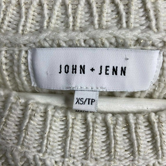 John + Jenn Metallic Sparkle Bell Cuff Sweater - Picture 6 of 6